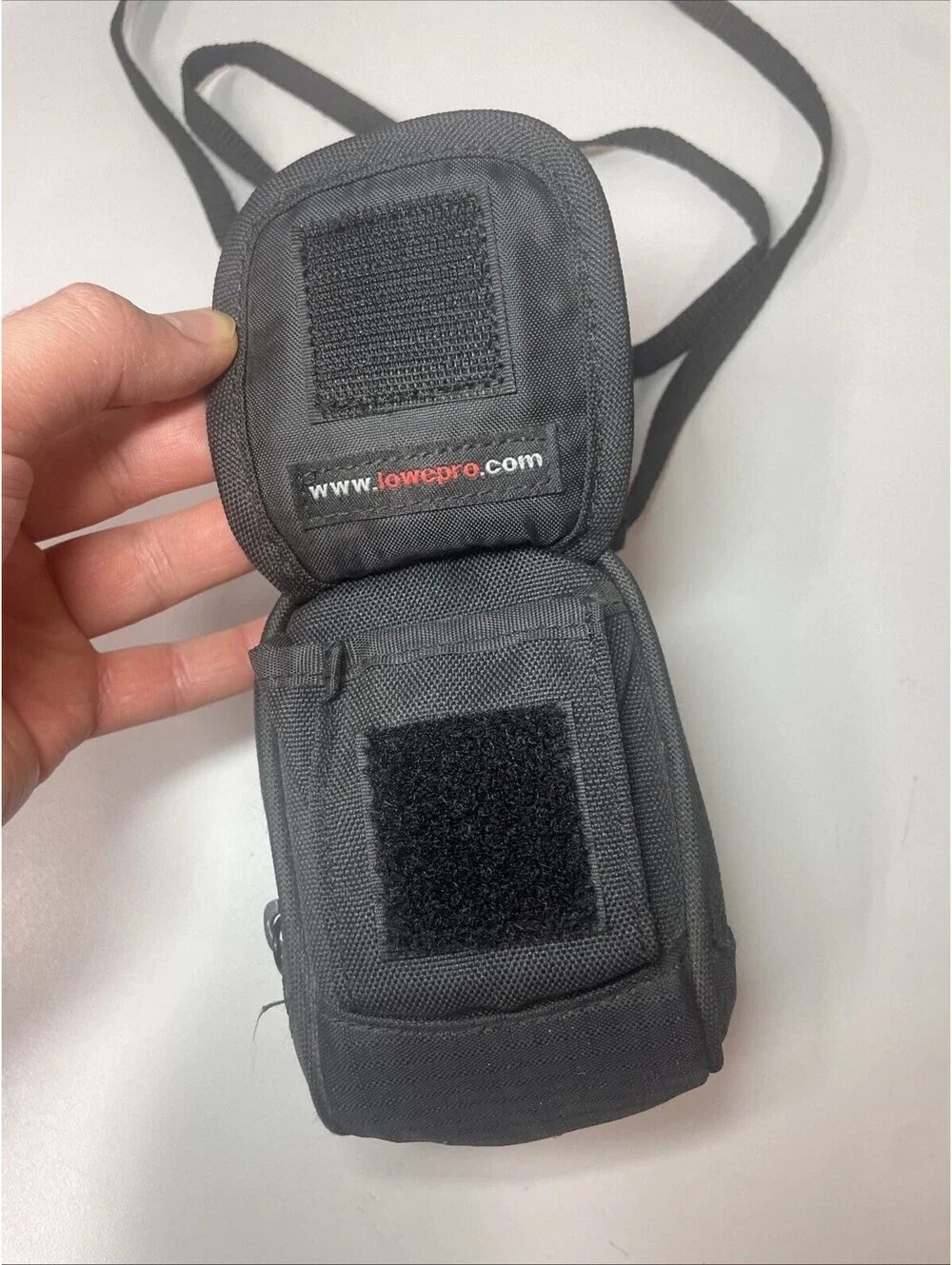 Lowepro, Black Mini Fabric Camera Bag with Shoulder Strap